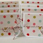 Handmade Mini Cards, 2x3 Cards Tiny Polka Dots,..